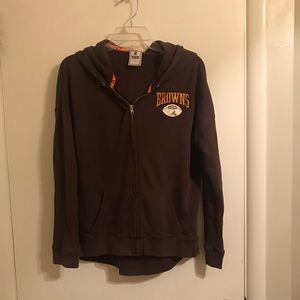 VS Pink Browns Zip-Up Hoodie